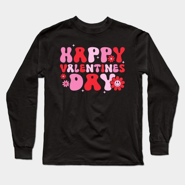 Happy Valentines Day Long Sleeve T-Shirt by Rosiengo